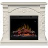 Каминокомплект Prague - Белый /Сланец белый с очагом Symphony 26'' DF2624-L