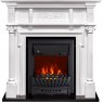 Каминокомплект Oxford - Белый с очагом Aspen Black