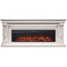 Каминокомплект Dallas 60 - Слоновая кость с патиной с очагом Vision 60 LOG LED