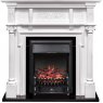 Каминокомплект Oxford - Белый с очагом Fobos FX Black