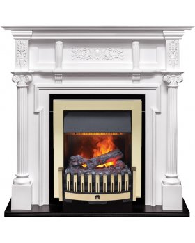 Каминокомплект Oxford - Белый с очагом Danville Brass FB2