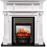 Каминокомплект Oxford - Белый с очагом Fobos FX M Black