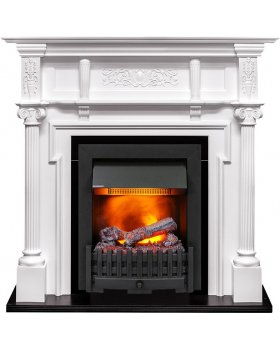 Каминокомплект Oxford - Белый с очагом Danville Black FB2