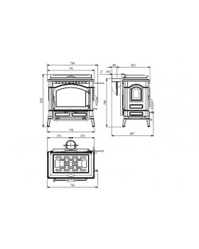 Печь-камин La Nordica Isotta Con Cerchi Evo-foto4
