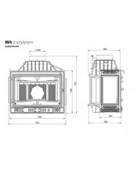 Каминная топка KAWMET W4 PB-foto4