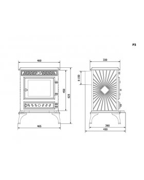 Печь-камин KAWMET (P3 EKO)-foto3