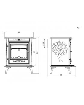 Печь-камин KAWMET (P10 EKO)-foto3