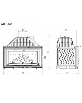 Каминная топка KAWMET W16 18 kw-foto4