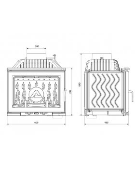 Каминная топка KAWMET W17 EKO 12,3 кВт-foto3