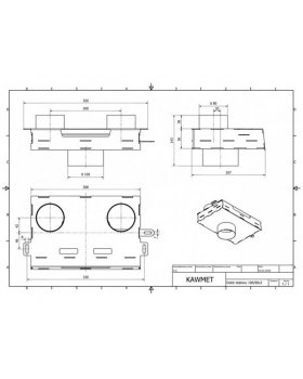 Адаптер стальной для подвода наружного воздуха к модели W17 12.3 кВт EKO-foto4