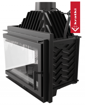 Топка Kratki SIMPLE/Z/S/L/BS, угловое стекло слева