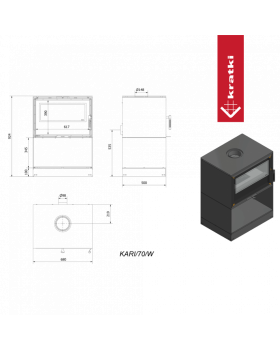 Дровяная печь KARI 70/W-foto10