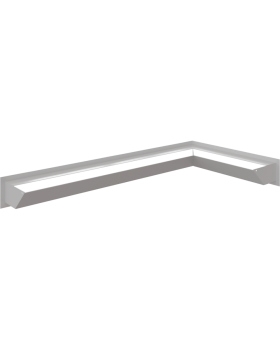 Люфт угловая 9/40/80 см правая белая-foto4