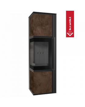 Дровяная стальная печь TORA/M 8 кВт OXIDE MORO-foto5