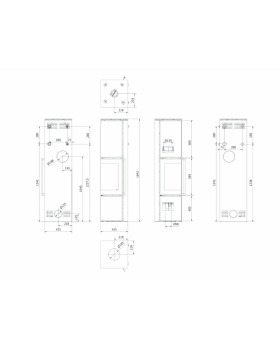 Дровяная печь TORA/L 8 кВт Nero Assoluto-foto8
