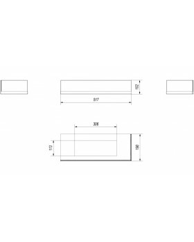 Стекло декоративное для биокамина DELTA/P/600-foto2
