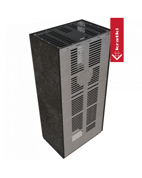 Каминокомплект FLOKI в облицовке NATURALI NERO GRECO, угловое стекло слева-foto5