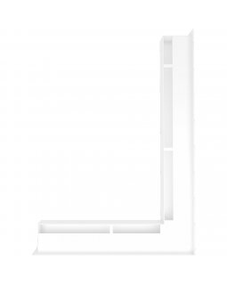 Вентиляционная решетка Люфт угловая правая белая 60-foto3