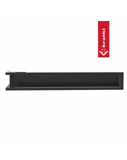 Решётка Kratki Luft 40х80х120 угловая правая черная 45S-foto3