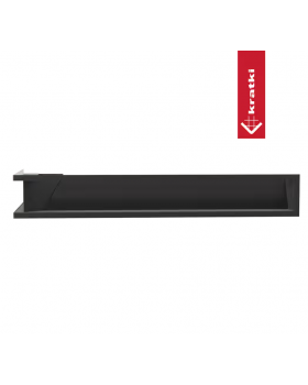 Решётка Kratki Luft 40х80х120 угловая правая черная 45S-foto3