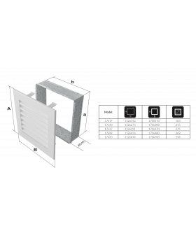 Вентиляционная решетка 17х70 FRESH белая-foto4