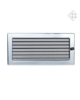 Вентиляционная решетка 17х37 никелированная с жалюзи