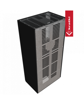 Каминокомплект FLOKI в облицовке NERO ASSOLUTO, угловое стекло слева-foto6