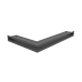 Вентиляционная решетка Люфт угловая/6*40 см правая графит