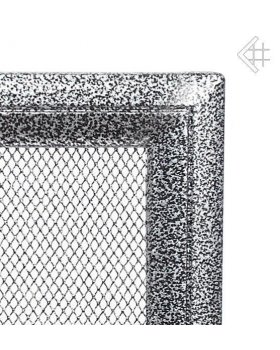 Вентиляционная решетка 11х24 Оскар черная/хром-foto2