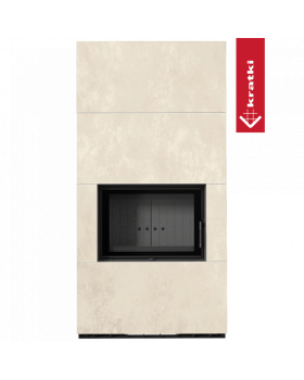 Каминокомплект FLOKI в облицовке OXIDE BIANCO