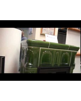 Печь-камин ABX BRITANIA KI керамическая, с теплообменником, с допуском воздуха (табак)-foto2