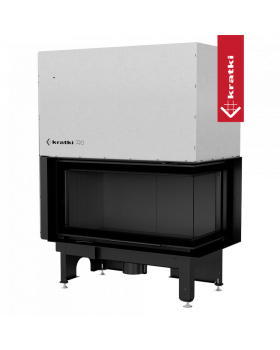 Топка NADIA/14/P/BS/G, Г-образное стекло справа, гильотина-foto3