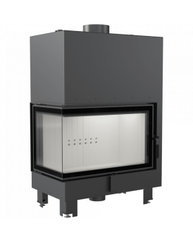 Топка с водяным контуром MBO/PW/15/L/BS/W, Г-образное стекло слева, змеевик-foto2