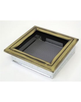 Вентиляционная решетка 17х17 Оскар латунь Вентиляционная решетка 17х17 Оскар латунь