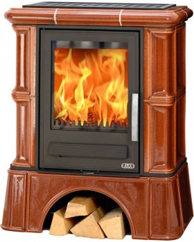 Печь-камин ABX BAVARIA K, с кафельным цоколем, керамическая-foto3