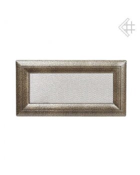 Вентиляционная решетка 11х24 Оскар черная/латунь