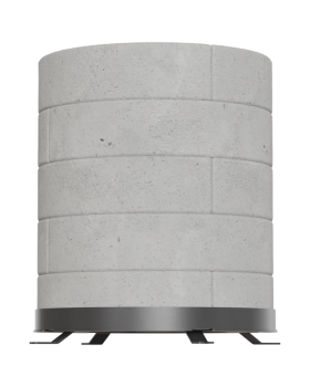 Комплект бетонных теплоаккумулирующих дисков d-150мм (10 шт., 5 слоев, V2)-foto2