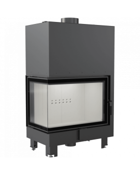 Топка с водяным контуром MBA/PW/17/L/BS/W, Г-образное стекло слева, змеевик-foto3