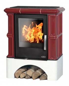 Печь-камин ABX BAVARIA KI, с допуском воздуха, с теплообменником, керамическая-foto2