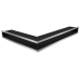 Вентиляционная решетка Люфт угловая правая стальная 90