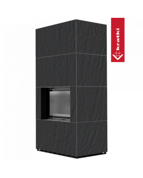 Каминокомплект FLOKI в облицовке NATURALI ARDESIA NERO A SPACCO-foto3