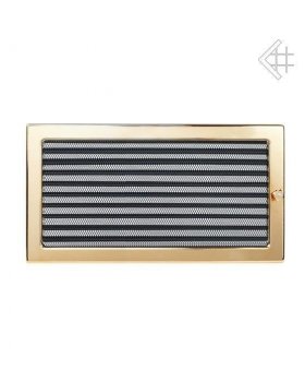 Вентиляционная решетка 17х37 полированная латунь с жалюзи