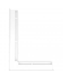 Вентиляционная решетка Люфт угловая левая белая 60-foto3