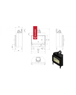 Топка Kratki PRO NADIA/12 Termotec Black АКЦИЯ!-foto7