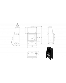 Топка с водяным контуром AQUARIO/M/12/PW/W-foto2