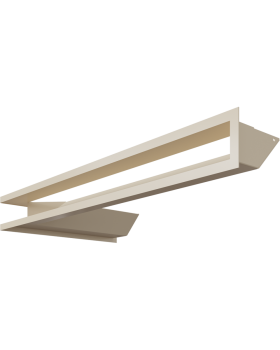 Люфт угловая 9/40/80 см правая бежевая (LUFT/NP/9/8040/45S/K)-foto3