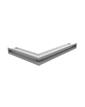 Вентиляционная решетка Люфт угловая/6*40см правая белая-foto4