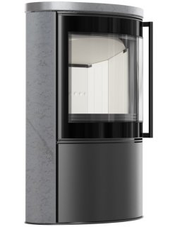 Печь Kratki PRO BJORN GREY SATIN с верхней плитой-foto4