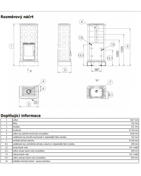 Печь-камин ABX KALEDONIE KPI (6,9 кВт в воду) - вставка КОМБО-foto5