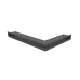 Вентиляционная решетка Люфт угловая/6*40 см левая графит